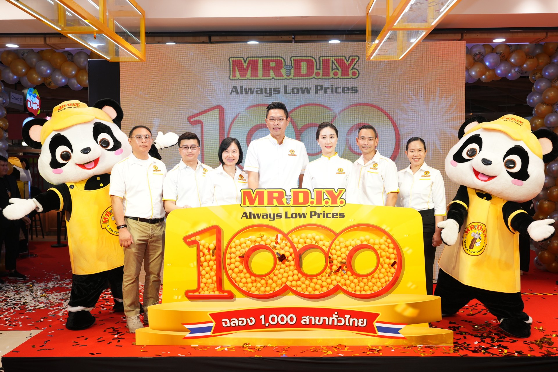 มิสเตอร์. ดี.ไอ.วาย. เปิดร้านครบ 1,000 สาขาทั่วไทย ตอกย้ำผู้นำธุรกิจ