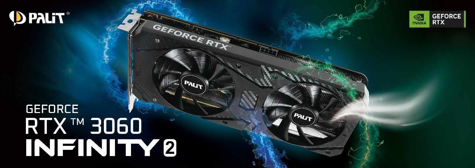 PALIT เปิดตัว GeForce RTX™ 3060 Infinity 2 OC ตอบโจทย์เกมเมอร์และครีเอเตอร์